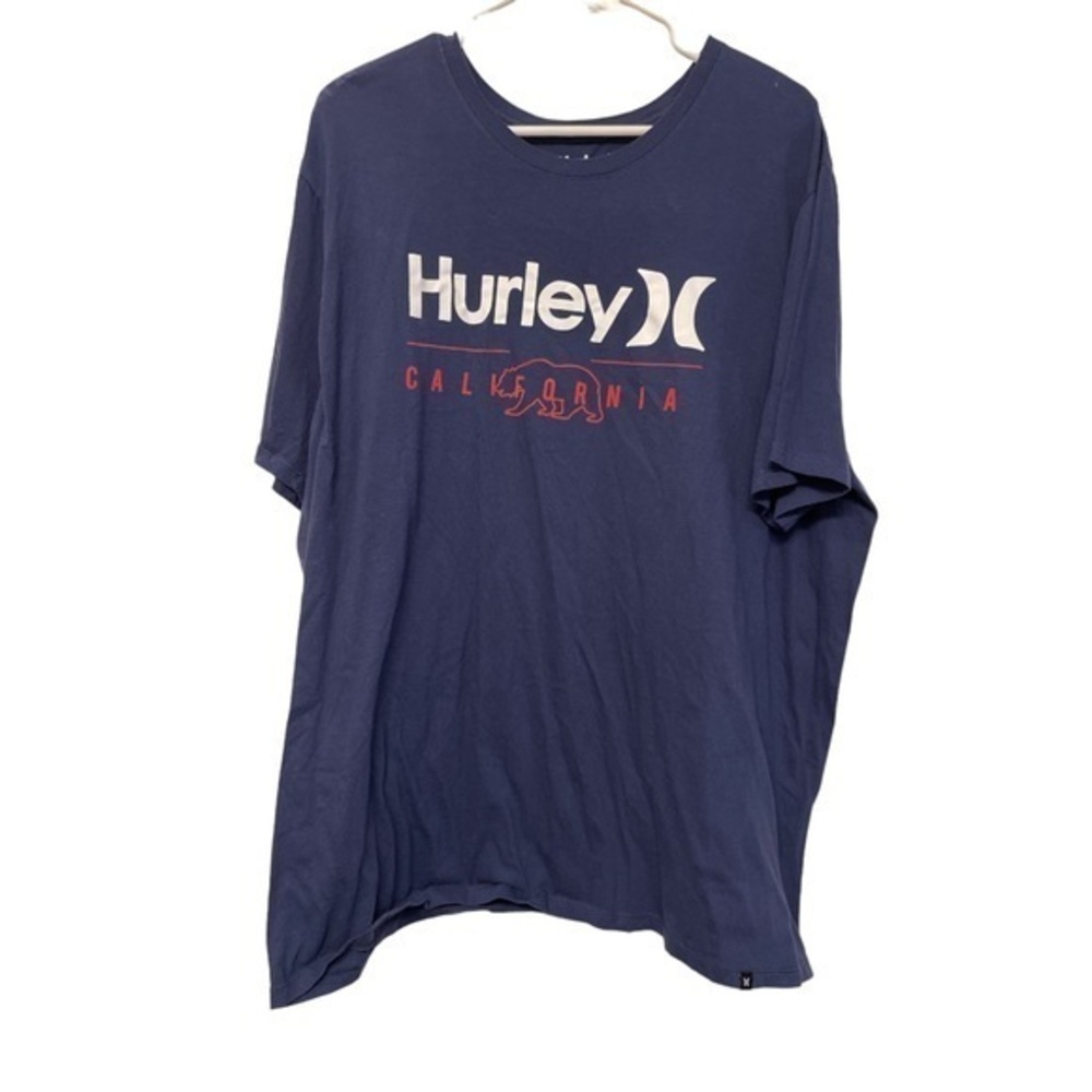 Hurley Navy Blue Crew Neck California Shirt Size XXL EUC #6151